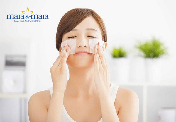 Nhận biết loại da bằng giấy thấm dầu Nhận biết loại da bằng giấy thấm dầu