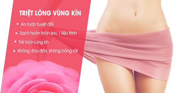 Ưu điểm của công nghệ hỗ trợ triệt lông vùng kín Ưu điểm của công nghệ hỗ trợ triệt lông vùng kín