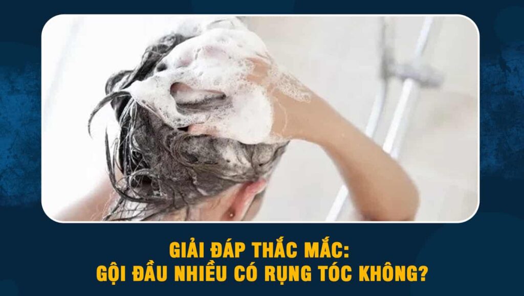 Gội đầu nhiều có rụng tóc không
