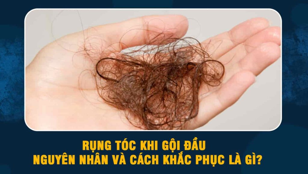 Rụng tóc khi gội đầu