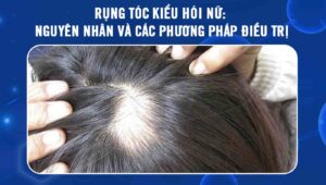 rụng tóc kiểu hói nữ